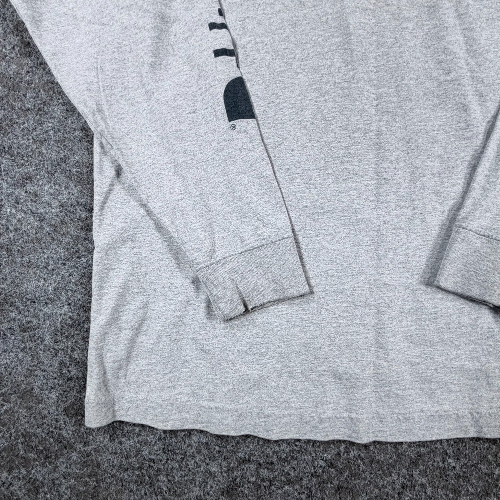 Carhartt Dearborn Long Sleeve T-Shirt Mens L Heather Gray Logo Original Fit - Picture 11 of 16